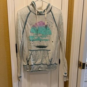 Roxy Blue and White Hoodie